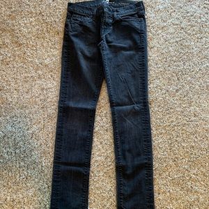 7 for all mankind black washed jeans